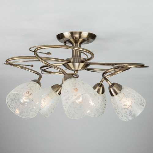 потолочная люстра eurosvet natalie 30130/5 античная бронза в Саранске