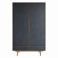 шкаф двустворчатый bruni black с двумя ящиками в Саранске