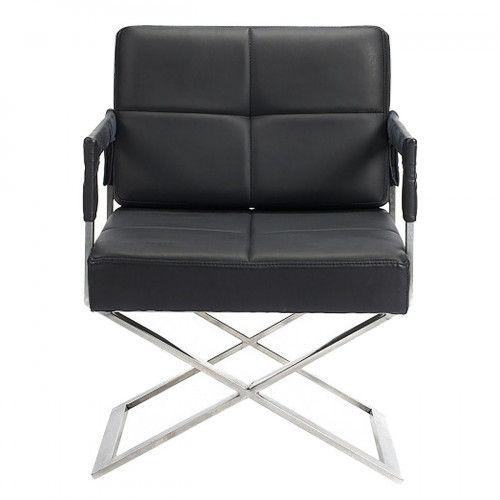 кресло aster x chair кожа черное в Саранске
