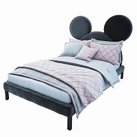 кровать двуспальная 180х200 серая mickey mouse в Саранске
