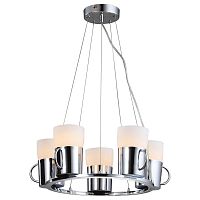 подвесная люстра arte lamp brooklyn a9484sp-5cc хром в Саранске