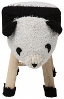 kare design пуф panda, коллекция "панда" 40*35*27, полиэстер, полиуретан, сосна, белый в Саранске