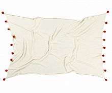 плед с помпонами терракотовый в Саранске