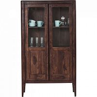 шкаф-витрина brooklyn walnut коричневый 100x40 в Саранске
