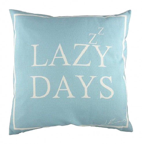 подушка с надписью lazy days в Саранске