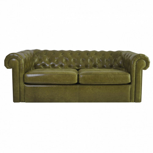 диван chesterfield двухместный прямой оливковый в Саранске