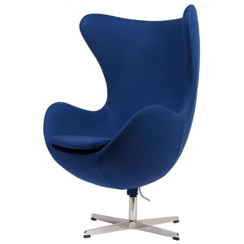 кресло egg chair кашемир синее в Саранске