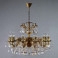 подвесная люстра ambiente granada 2118/10 ab tear drop бронза в Саранске