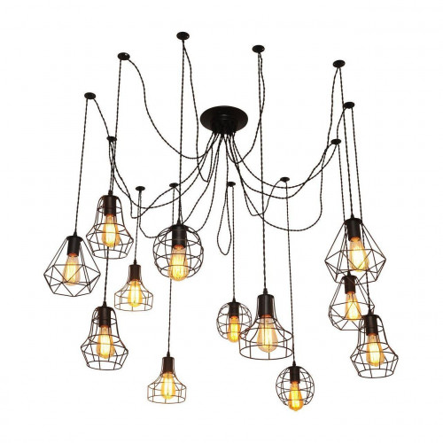 подвесная люстра arte lamp a4051sp-12bk в Саранске