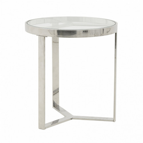 стол silver glass small серебристый, прозрачный в Саранске