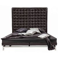 кровать двуспальная 180х200 коричневая из экокожи boss bed в Саранске