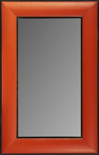 красное зеркало настенное прямоугольное luxury & nobility red big в Саранске