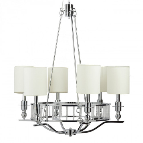 люстра easton light chandelier хром, бежевая в Саранске
