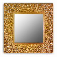 зеркало золотое квадратное 74х74 см с декором коралл coral в Саранске