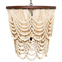 люстра «вандербилт» бусины из древесины нанизанные на нити в Саранске