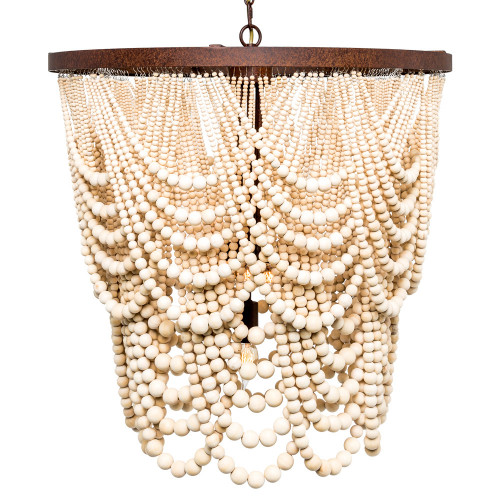 люстра «вандербилт» бусины из древесины нанизанные на нити в Саранске