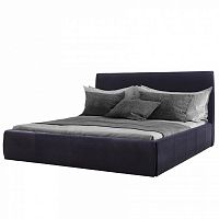 кровать двуспальная с мягкой спинкой 190х200 черная amy bed р в Саранске