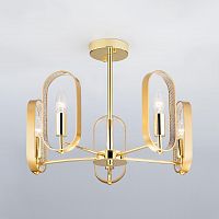 потолочная люстра eurosvet maglia 60077/5 золото в Саранске