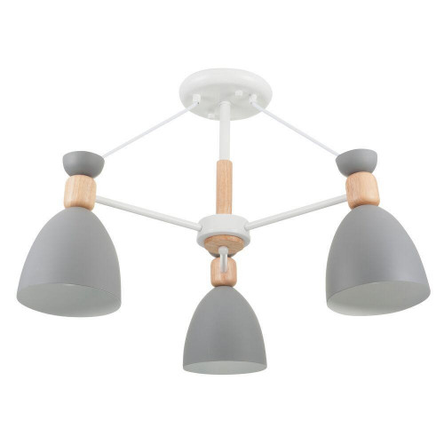 потолочная люстра freya delia fr5033cl-03w серая в Саранске