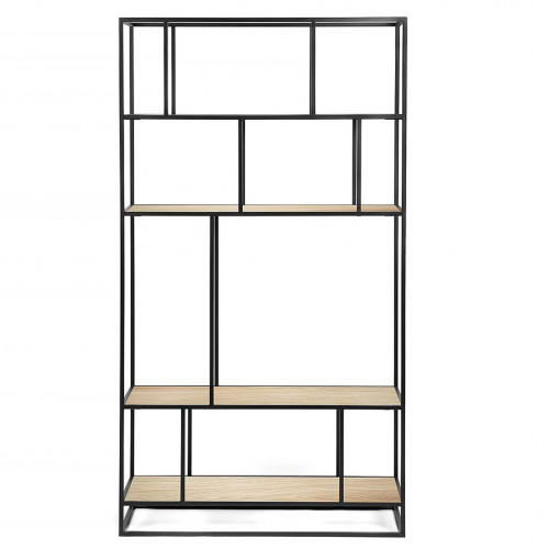 стеллаж makella black светлый дуб в Саранске