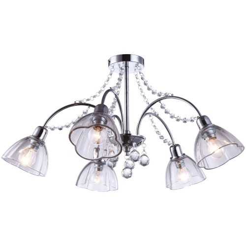 потолочная люстра arte lamp silenzio a9559pl-5cc хром в Саранске