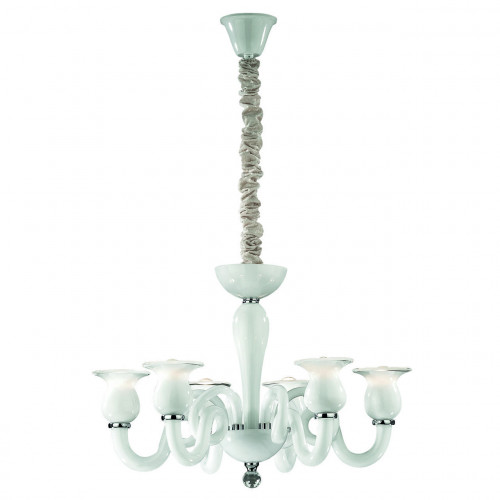 люстра дизайнерская ruff хром белая в Саранске