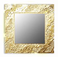 зеркало золотое квадратное 74х74 см с декором reef в Саранске