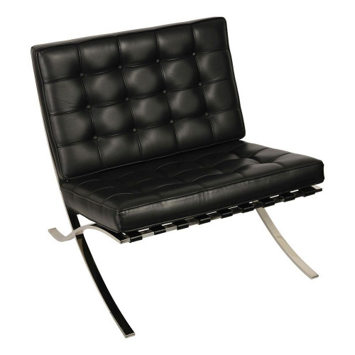 кресло barcelona style chair черное в Саранске