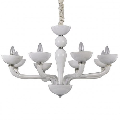 подвесная люстра ideal lux casanova sp8 bianco в Саранске