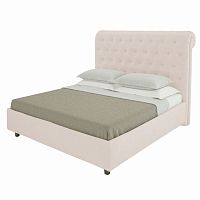 кровать подростковая с мягкой спинкой 140х200 светло-бежевая sweet dreams в Саранске
