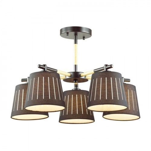 потолочная люстра odeon light nicola 4110/5 черная в Саранске