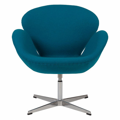 кресло swan chair темно-голубое в Саранске