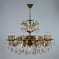 подвесная люстра ambiente granada 2118/10 pb tear drop бронза в Саранске