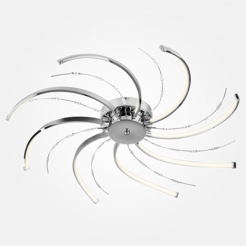 потолочная светодиодная люстра eurosvet twist 90054/8 хром в Саранске