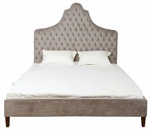 кровать двуспальная 180х200 бежевая из велюра guli в Саранске