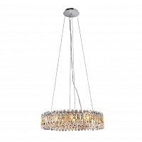 подвесная люстра crystal lux lirica sp10 d610 chrome в Саранске