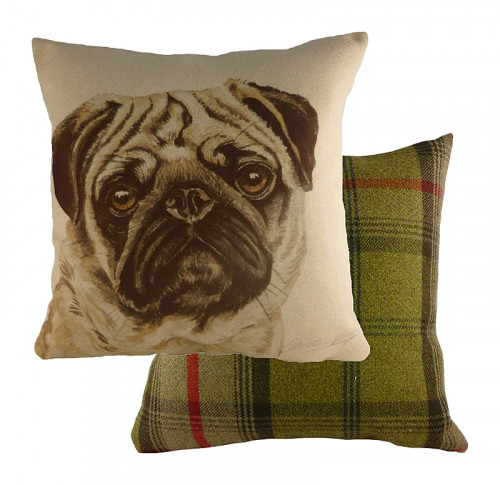 подушка с принтом waggydogs pug в Саранске