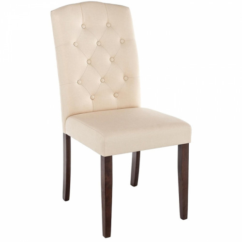 стул деревянный menson dark walnut / fabric cream в Саранске