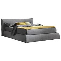 кровать двуспальная 180х200 серая pillow в Саранске