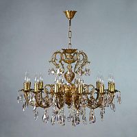 подвесная люстра ambiente alicante 8888/12 ab tear drop бронза в Саранске