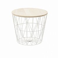 стол-корзина flora l белого цвета в Саранске
