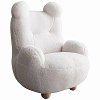 кресло papa bear мех белое в Саранске