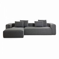 диван blok sofa 3 левый угол темно-серый от la forma (ex julia grup) в Саранске