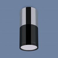 потолочный светодиодный светильник elektrostandard dlr028 6w 4200k хром/черный хром 4690389121982 в Саранске