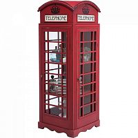 шкаф-витрина london telephone красный в Саранске