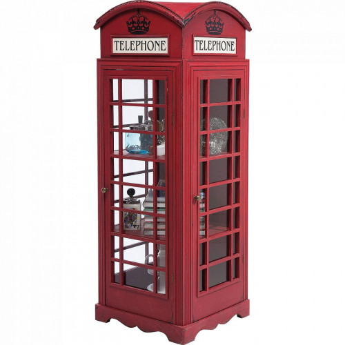 шкаф-витрина london telephone красный в Саранске