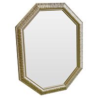 зеркало восьмиугольное золотое с резьбой golden luxury в Саранске