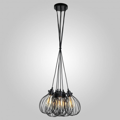 подвесная люстра eurosvet moll 50059/6 черный в Саранске