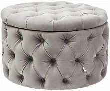 kare design пуф desire, коллекция "желание" 73*46*73, бархат, полиуретан, сосна, серый в Саранске