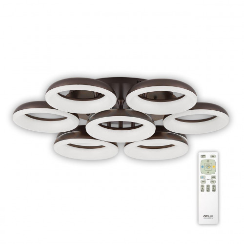 потолочная светодиодная люстра citilux паркер кофе cl225195r в Саранске